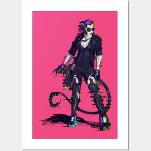 cyberpunk catwoman Posters and Art